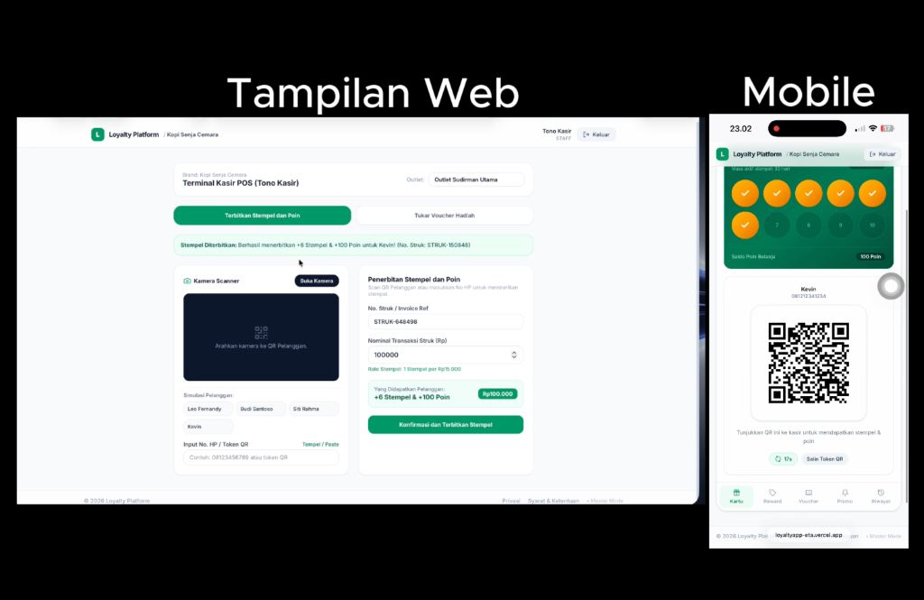Inovit Loyalty Platform UI Showcase