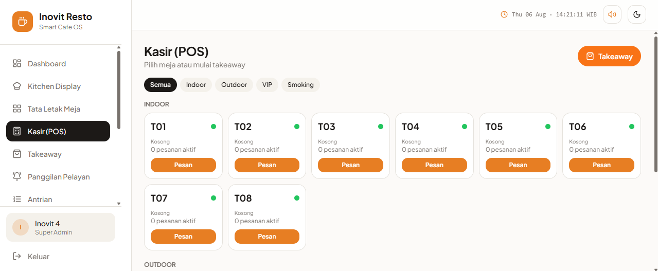 Smart POS System UI Showcase
